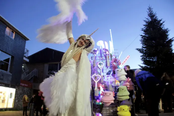 Totnes Christmas Lights Switch On Angel