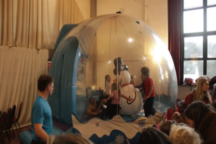 Totnes Christmas Lights Switch On Snow Globe